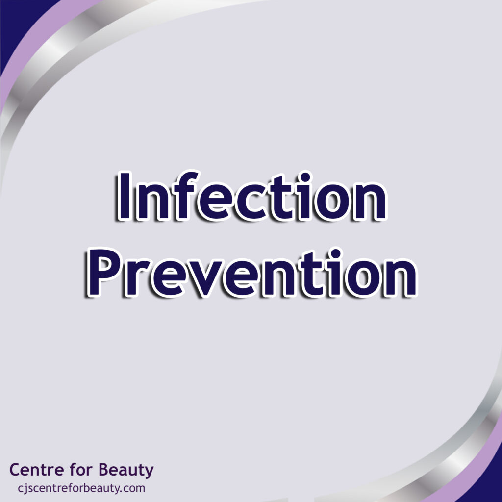 Infection prevention in our Salons